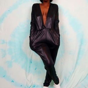 Deep V Cut Jumpsuit (NWT)